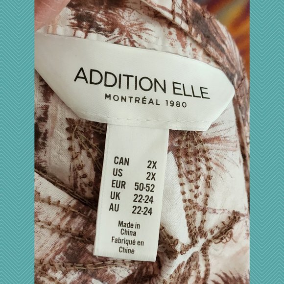 Addition Elle Desert Printed Embroidered Boho Peasant Blouse - Picture 6 of 6